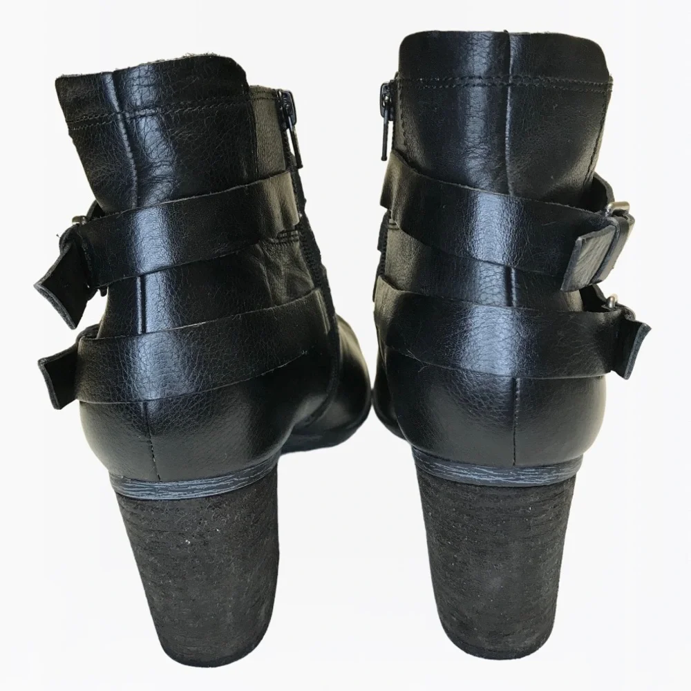 Josef Seibel Zip & Straps Leather Women’s Ankle Boots 11 - 11 1/2 USA (42 EU)